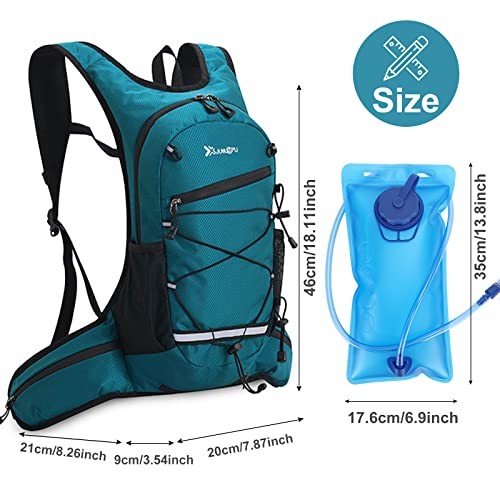 CestMall Hydration Backpack with 2L Water Bladder-5