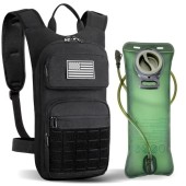 Jueachy Tactical Hydration Backpack with 3L Water Bladder