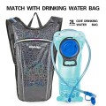 RillyRellow Hydration Backpack with 2L Water Bladder, Black - English Letters