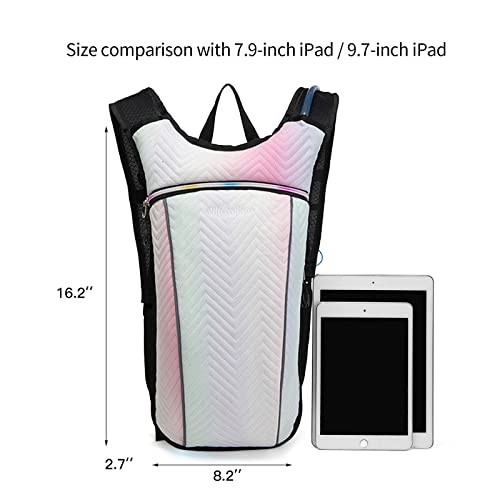 RillyRellow Hydration Backpack with 2L Water Bladder, Lightweight Insulated Water Backpack, Colour, 2L Bladder-4