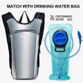 RillyRellow Hydration Backpack with 2L Water Bladder, Grey