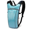 RillyRellow Hydration Backpack with 2L Water Bladder, Rhombus Blue