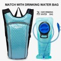 RillyRellow Hydration Backpack with 2L Water Bladder, Rhombus Blue