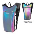 RillyRellow Hydration Backpack with 2L Water Bladder, Tin Grey