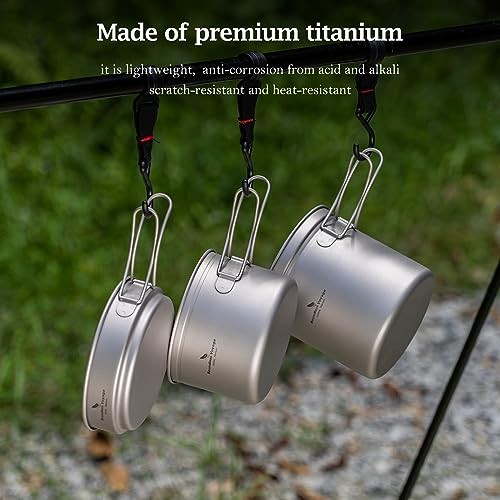 iBasingo Titanium Pot and Pan Set, 500ml + 900ml, Ti2034C-8