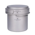 iBasingo 500ml + 1080ml Titanium Pot and Pan Set, Ti2035C