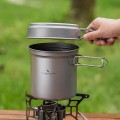 iBasingo 500ml + 1080ml Titanium Pot and Pan Set, Ti2035C