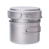 iBasingo Titanium Pot and Pan Set, 500ml + 900ml + 1080ml, Ti2036C