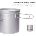 iBasingo Titanium Pot and Pan Set, 500ml + 900ml + 1080ml, Ti2036C