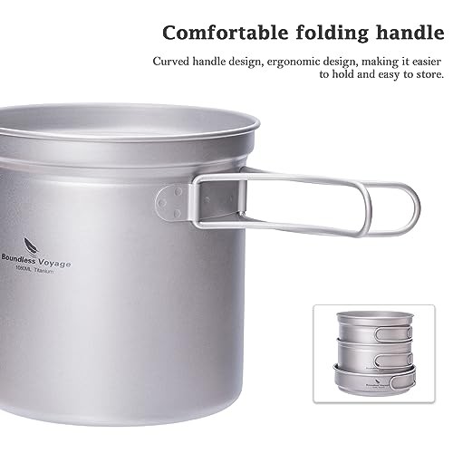 iBasingo Titanium Pot and Pan Set, 500ml + 900ml + 1080ml, Ti2036C-3