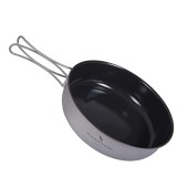 iBasingo 18cm Ti2067C 900ml Titanium Non-Stick Frying Pan with Folding Handle