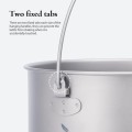 iBasingo Titanium Camping Pot 1.3L Hanging Cookware with Lid, Ti2043C