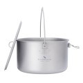 iBasingo Titanium Camping Pot 2.9L Hanging Cookware with Lid