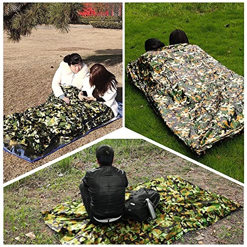 Irfora Emergency Sleeping Bag Bivy Sack for 1-2 Person with Whistle, Color B-3