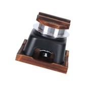 Shurhome Japanese Alcohol Stove Rice Steamer Cooker Pan with Wood Lid, Aluminium, Small (S)