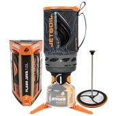 Jetboil Flash 1.0L Fast Boil Stove with Silicone French Press and Auto Ignition