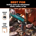 Jetboil Flash 1.0L Fast Boil Stove with Silicone French Press and Auto Ignition