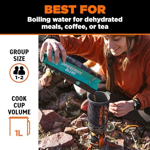 Jetboil Flash 1.0L Fast Boil Stove with Silicone French Press and Auto Ignition-2
