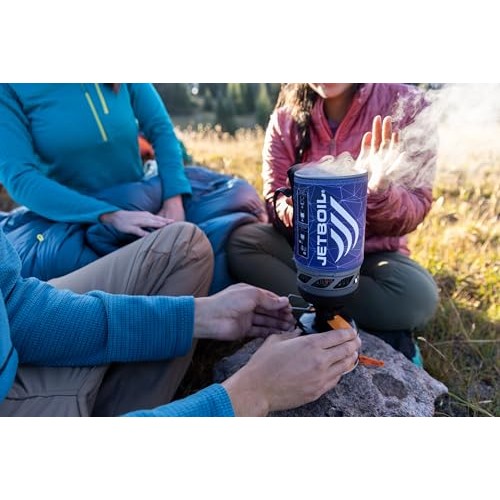 Jetboil Flash Camping and Backpacking Stove Cooking System, Fractile, 1L (1-2 People)-1