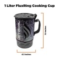 Jetboil Flash Camping and Backpacking Stove Cooking System, Fractile, 1L (1-2 People)