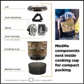 Jetboil MiniMo Camping and Backpacking Stove Cooking System, Camo, 1-2 People