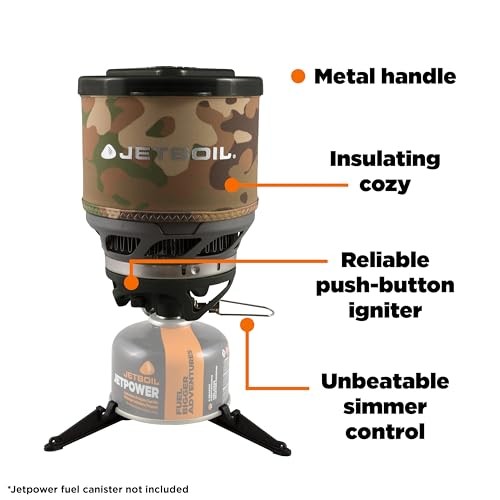 Jetboil MiniMo Camping and Backpacking Stove Cooking System, Camo, 1-2 People-4