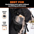 Jetboil Stash Ultralight Backpacking Stove Cooking System with Titanium Burner and 0.8L FluxRing Cookpot