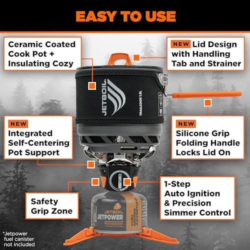 Jetboil TrailCook Camping and Hiking Stove 1.2L, Charcoal-4
