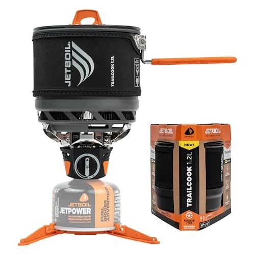 Jetboil TrailCook Camping and Hiking Stove 1.2L, Charcoal