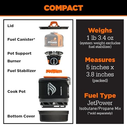 Jetboil TrailCook Camping and Hiking Stove 1.2L, Charcoal-6