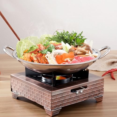 jojofuny large capacity stainless steel cooking pan with handles-2