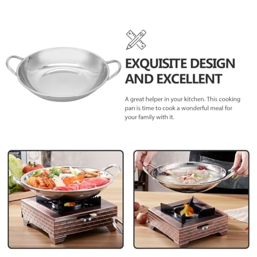 jojofuny large capacity stainless steel cooking pan with handles-5