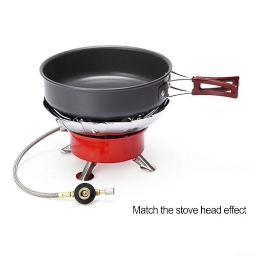 Jotekonoby 20cm Non-Stick Aluminium Camping Frying Pan with Folding Handle-8