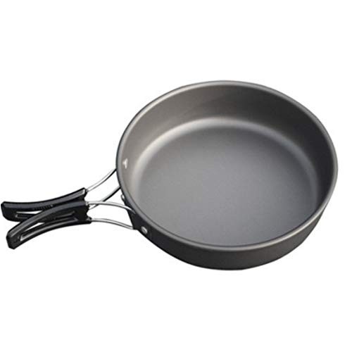 JZK Camp Cookware Set for 2-3 People with Pan, Pot and Teapot-5