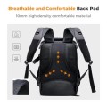 K&F CONCEPT 25L Camera Backpack with Rain Cover and 15.6-inch Laptop Compartment, Black Grey