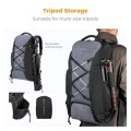 K&F CONCEPT 30L Camera Backpack with Rain Cover, 03-black-grey, XL