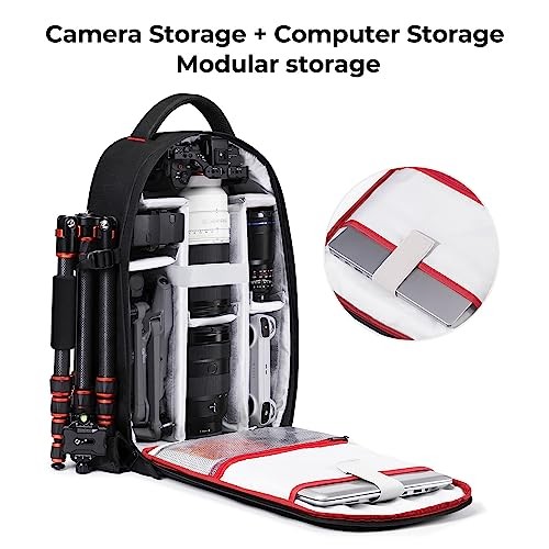 K&F Concept 18L Camera Backpack for Photographers with Laptop and Tripod Compartment-2