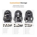 K&F CONCEPT Grey Hardshell Camera Backpack with 15 to 15.6 Inch Laptop Compartment