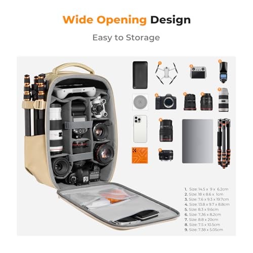 K&F CONCEPT hardshell camera backpack with laptop compartment-1