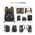 K&F CONCEPT Grey Hardshell Camera Backpack with Laptop Compartment