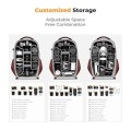 K&F CONCEPT Hardshell Camera Backpack with 15-15.6 Inch Laptop Compartment, Red