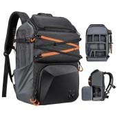 K&F CONCEPT Black Camera Backpack with 15.6