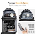 K&F Concept Hardshell Camera Sling Bag, Crossbody Backpack, Size L, Hardshell Black