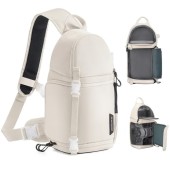 K&F Concept M Camera Sling Bag Crossbody Backpack, White