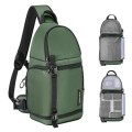K&F CONCEPT Green M Camera Sling Bag, 10L Waterproof Shoulder Backpack