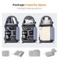 K&F CONCEPT Grey M Camera Sling Bag, 10L Waterproof Shoulder Backpack