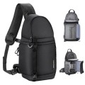 K&F CONCEPT Black M Camera Sling Bag for DSLR and Mirrorless Cameras