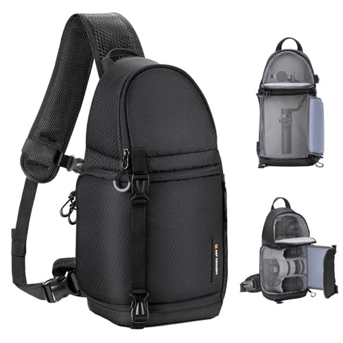 K&F CONCEPT Black M Camera Sling Bag for DSLR and Mirrorless Cameras
