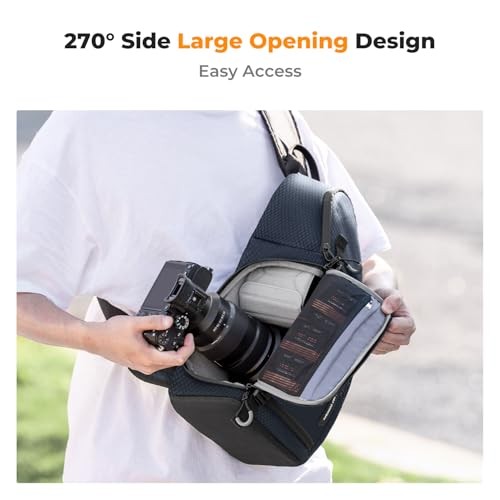 K&F Concept Blue M Camera Sling Bag for DSLR and Mirrorless Cameras-1