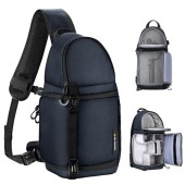 K&F Concept Blue M Camera Sling Bag for DSLR and Mirrorless Cameras